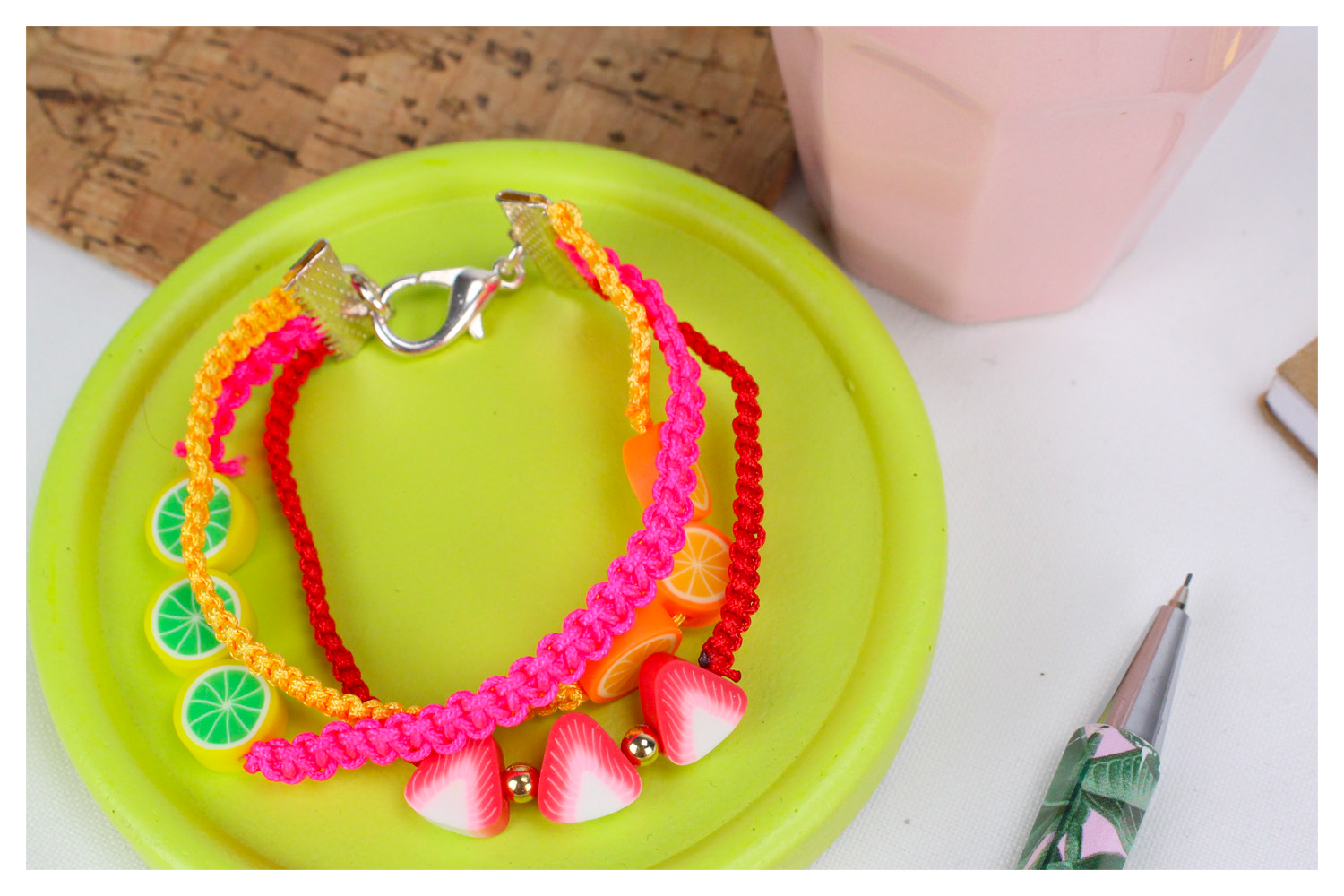 Mon kit bijou enfant - bracelet fruits