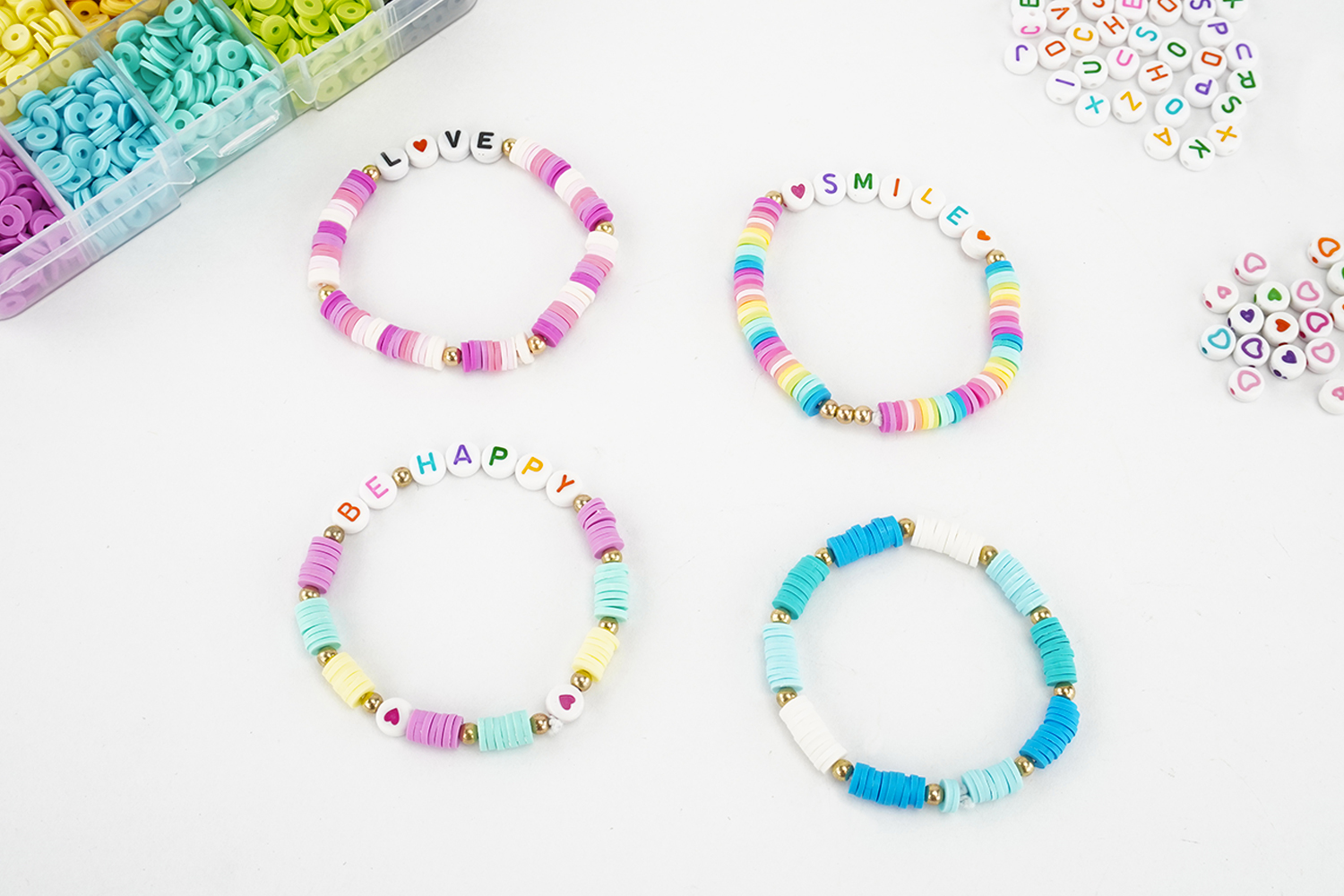 Bracelets fluo Multicolore boite de 100 unités (20 cm)