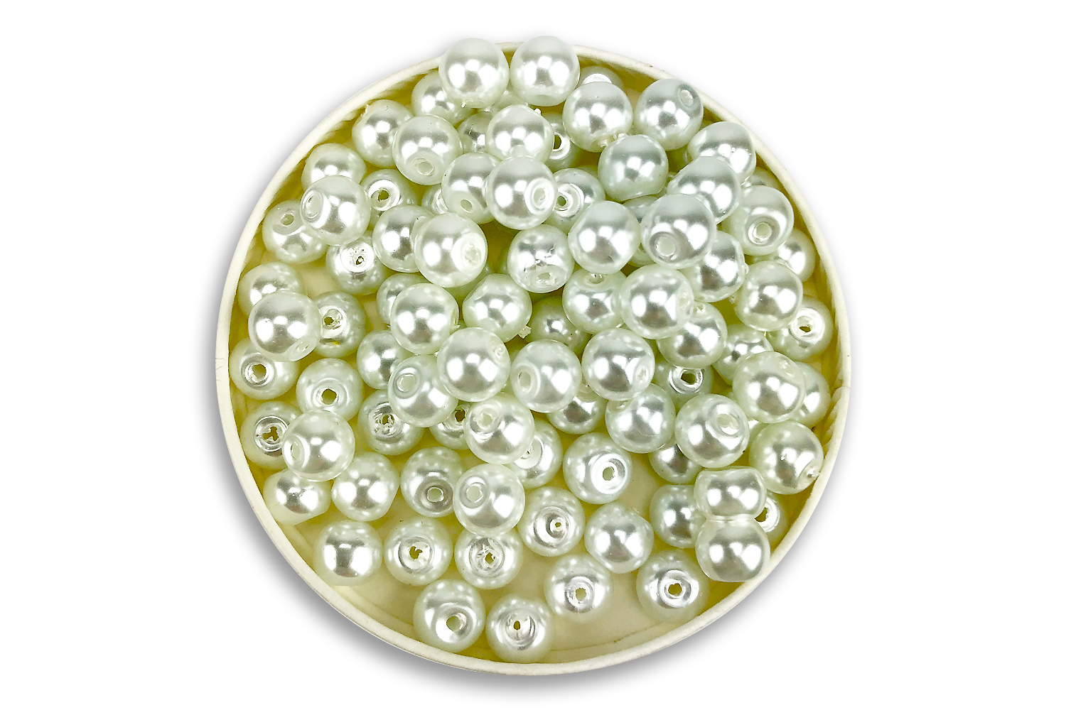 130 Perles Plastique Nacrées Assorties - Ctop pas cher