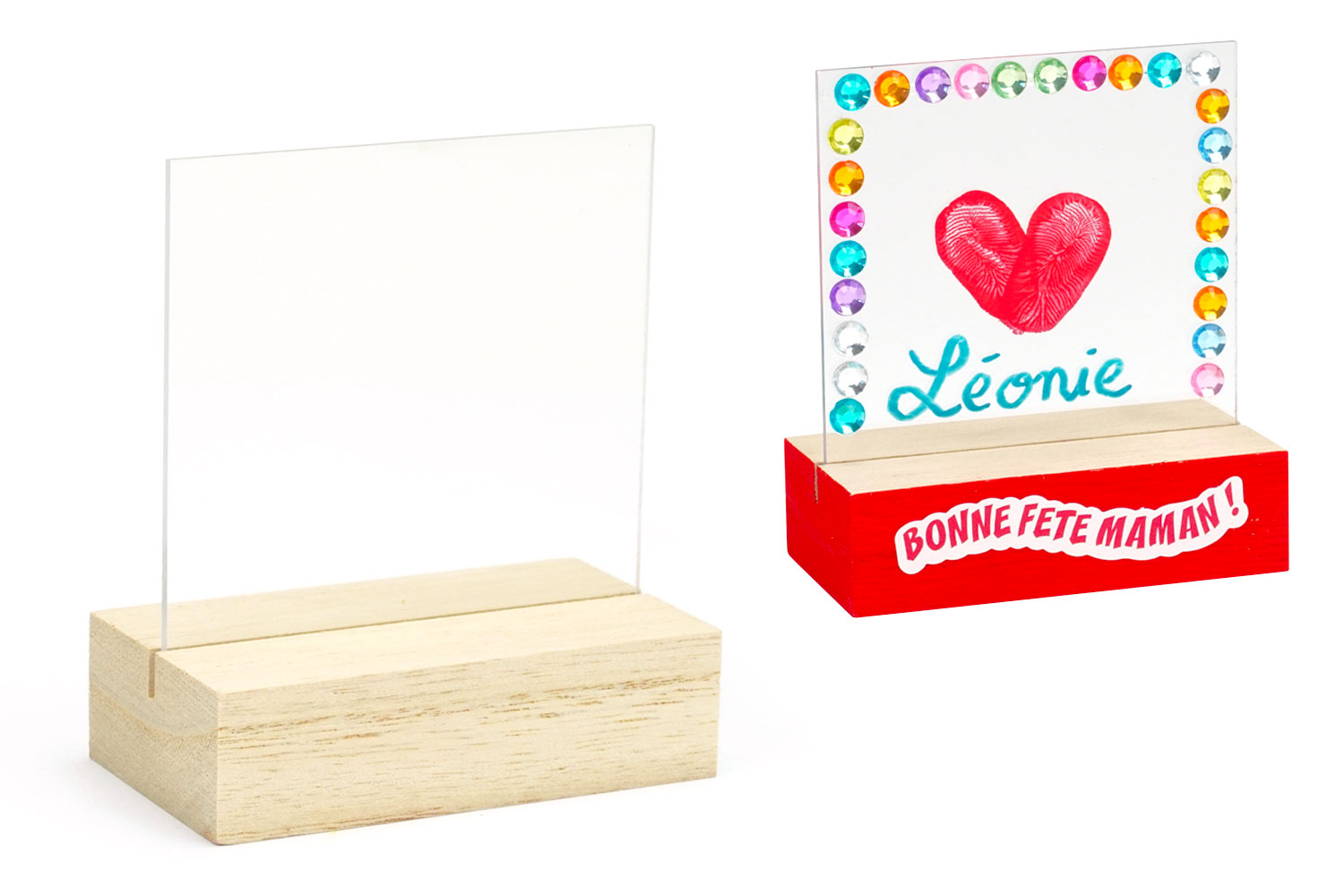 Plaque puzzle décorative en acrylique - Cadeau pour fille de la part de  maman et papa - Plaque