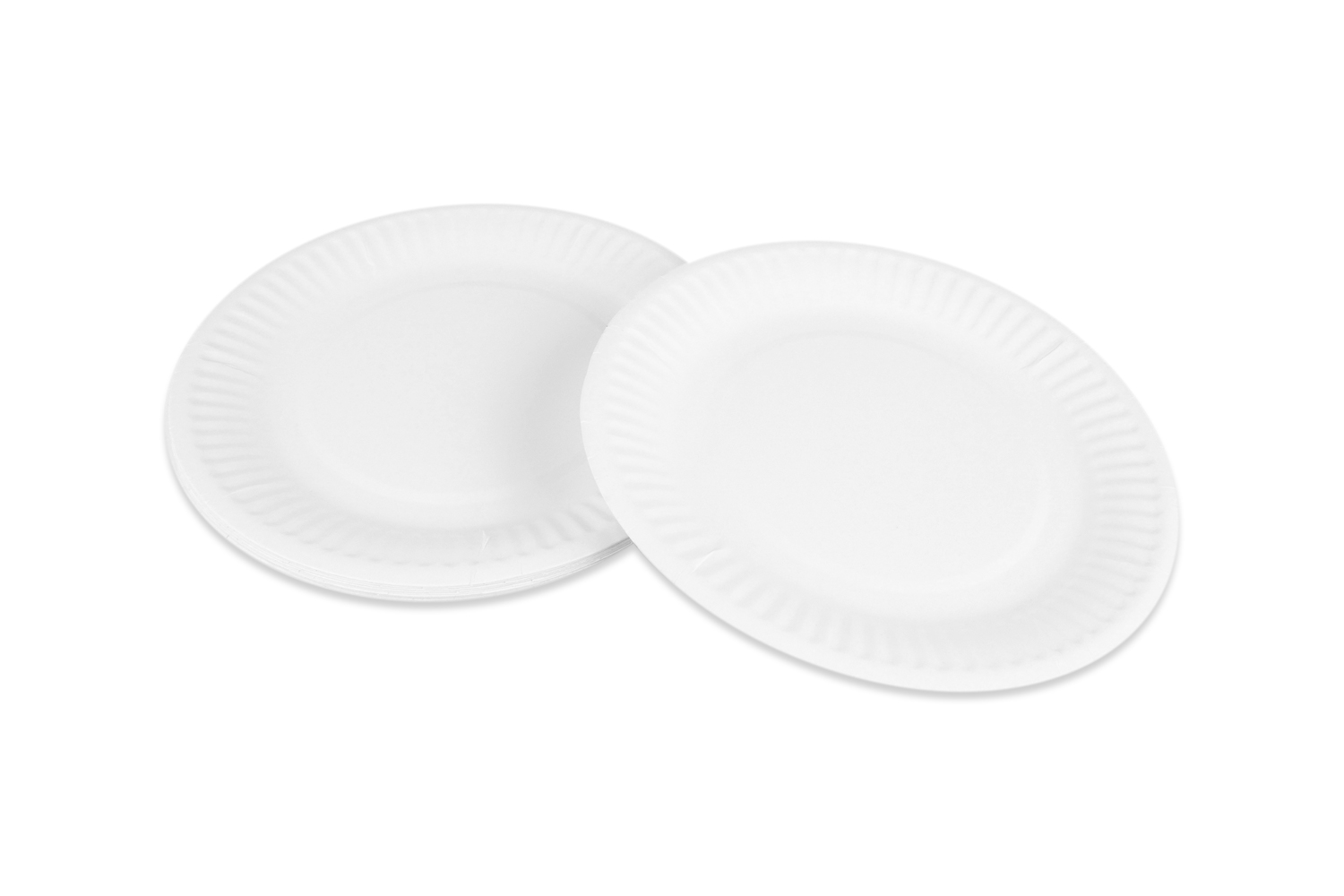 Assiette carton blanc Ø 15 cm plastifiée