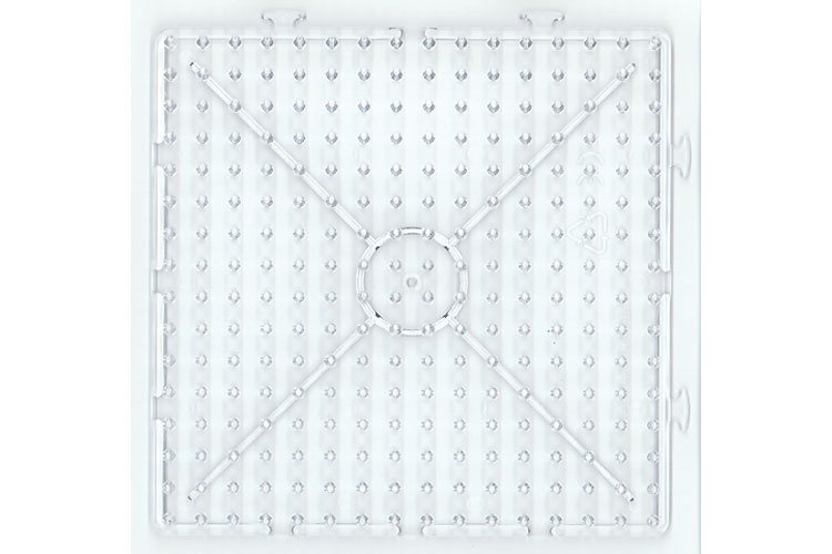Lot de plaques à brancher 14,5 x 14,5 cm Smowo 8 Plaques de perles de fer à repasser carrées et transparentes Perles à repasser