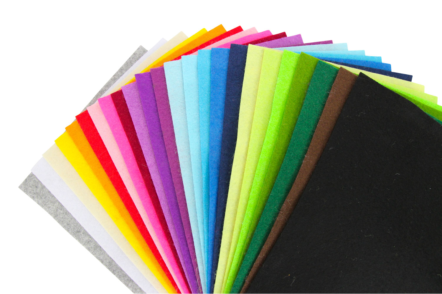 Feutrine 20 x 30 cm - 24 couleurs assorties - Feuilles de feutrine - 10  Doigts