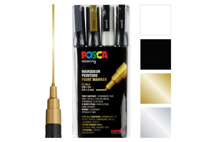 STYLO,2.0mm Gold--Stylos marqueurs métalliques permanents couleur or et  argent, croquis'étudiant, art graphique, feutre à dessin, st - Cdiscount  Beaux-Arts et Loisirs créatifs