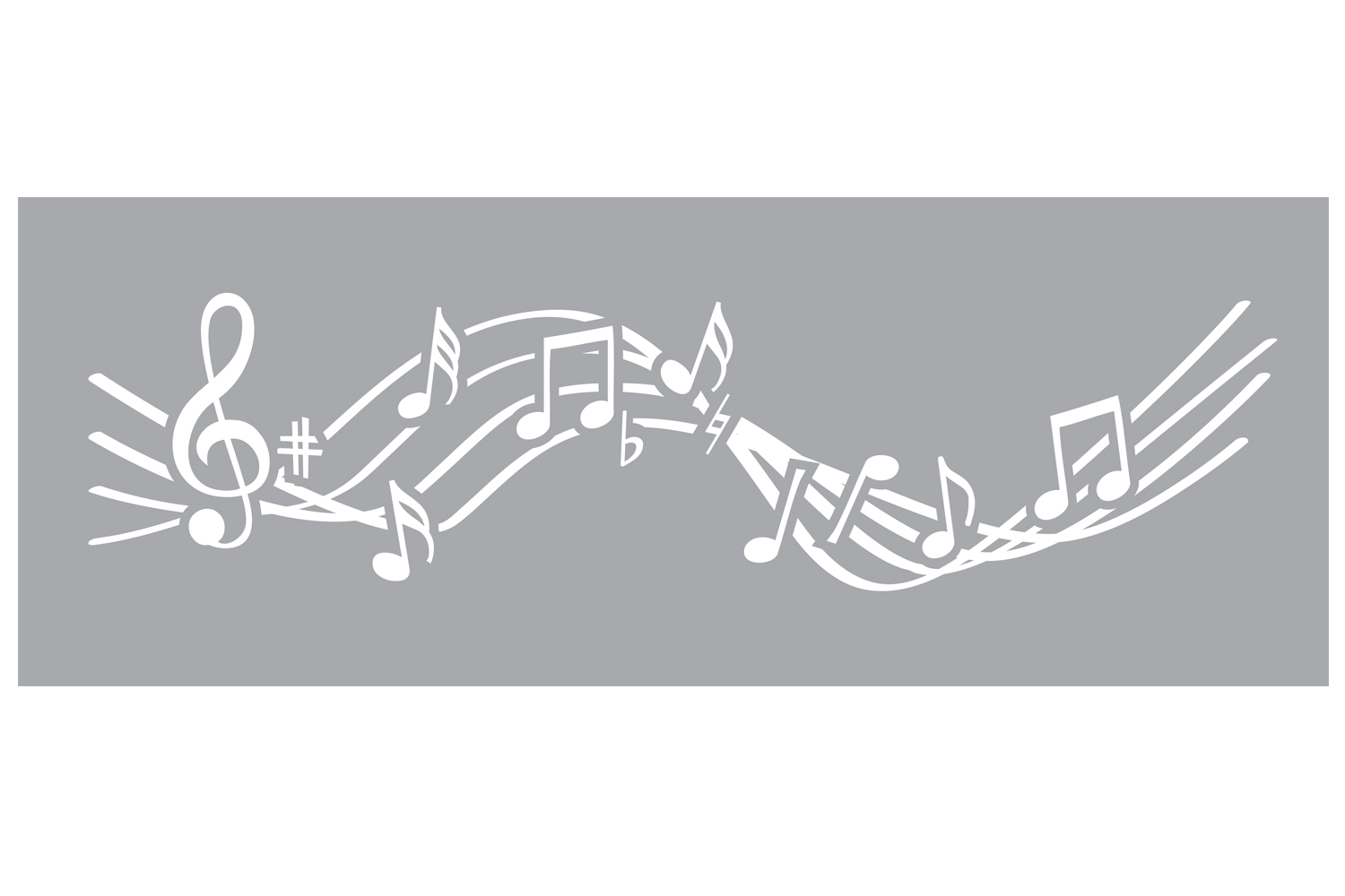 Frise De Fleurs A Imprimer Gratuit Pochoir frise Musique - 15 x 40 cm - Pochoirs muraux - 10 Doigts