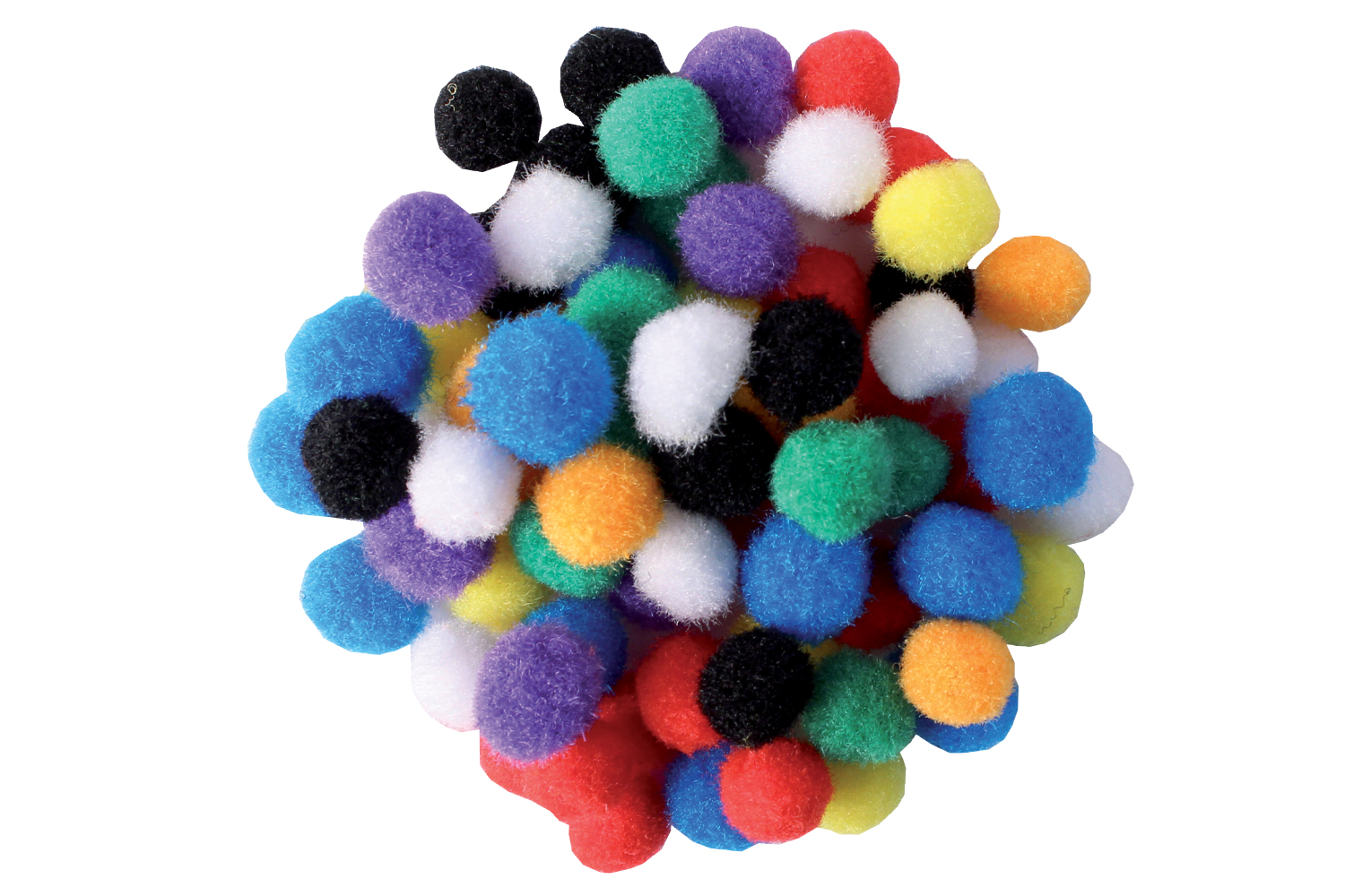 Mini-pompons couleurs vives - 200 pièces - Pompons - 10 Doigts