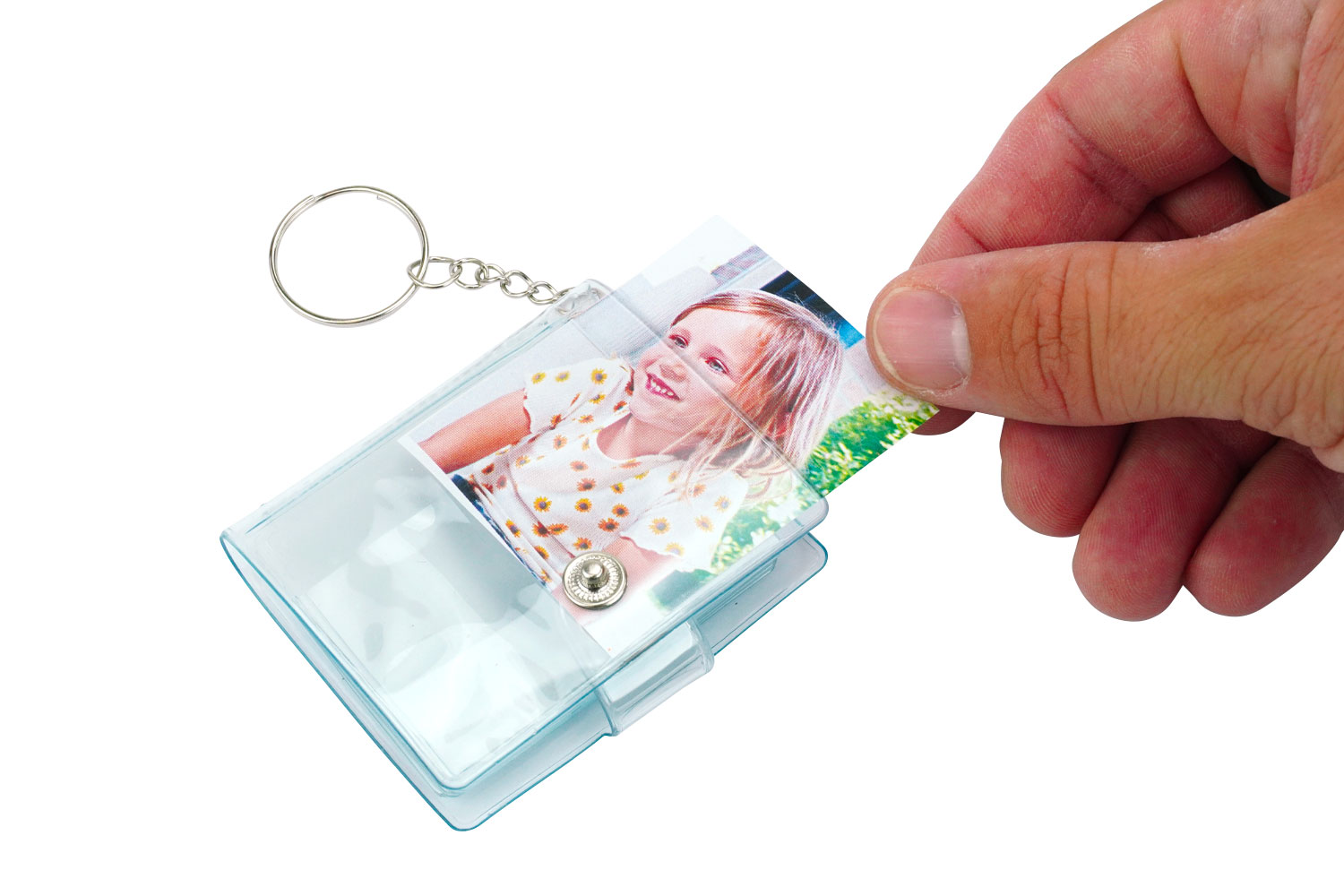 Album photo conviviale ré transparent avec porte-clés, petit porte