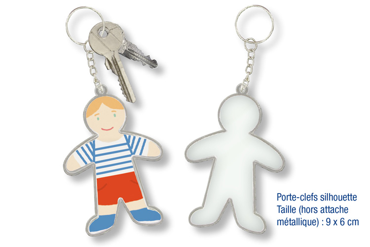 Porte-clefs silhouette