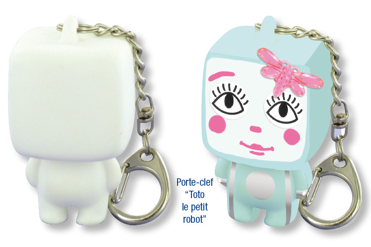 Porte-clefs "Toto Le Petit Robot"