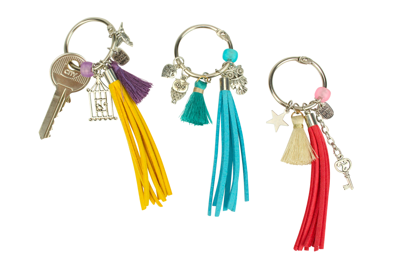 Porte-clés coloré avec pièce de panier comme cadeaux d'affaires
