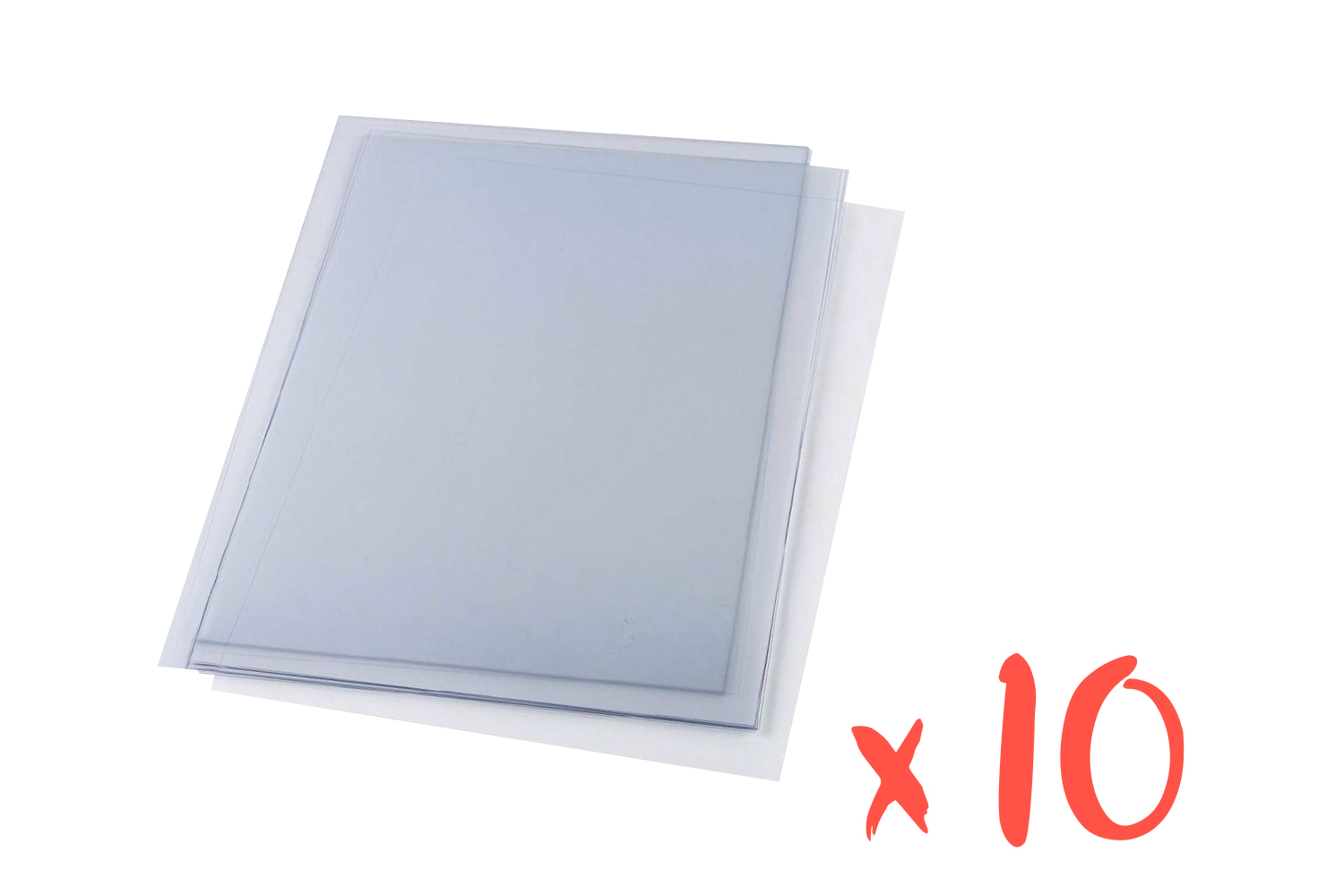 Plastique rhodoïd transparent - 10 feuilles - Film plastique
