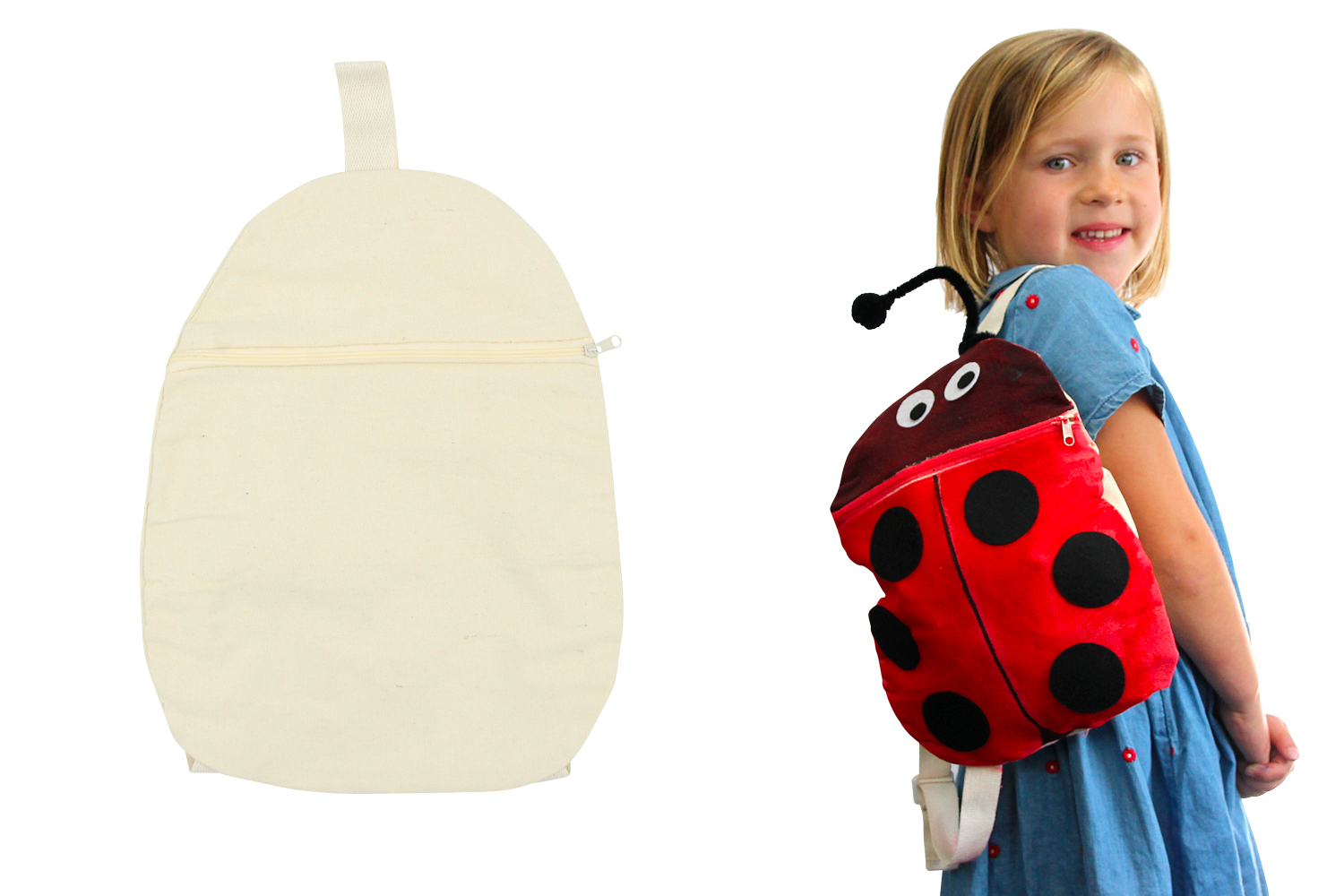 Des DIY pour fabriquer des sac à dos rigolos pour les enfants