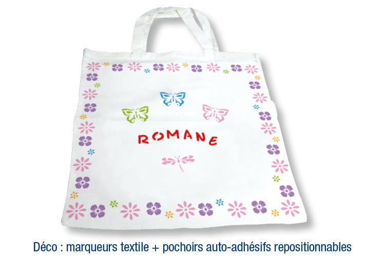 Sac shopping en coton - 37 x 42 cm - Coton, lin - 10 Doigts