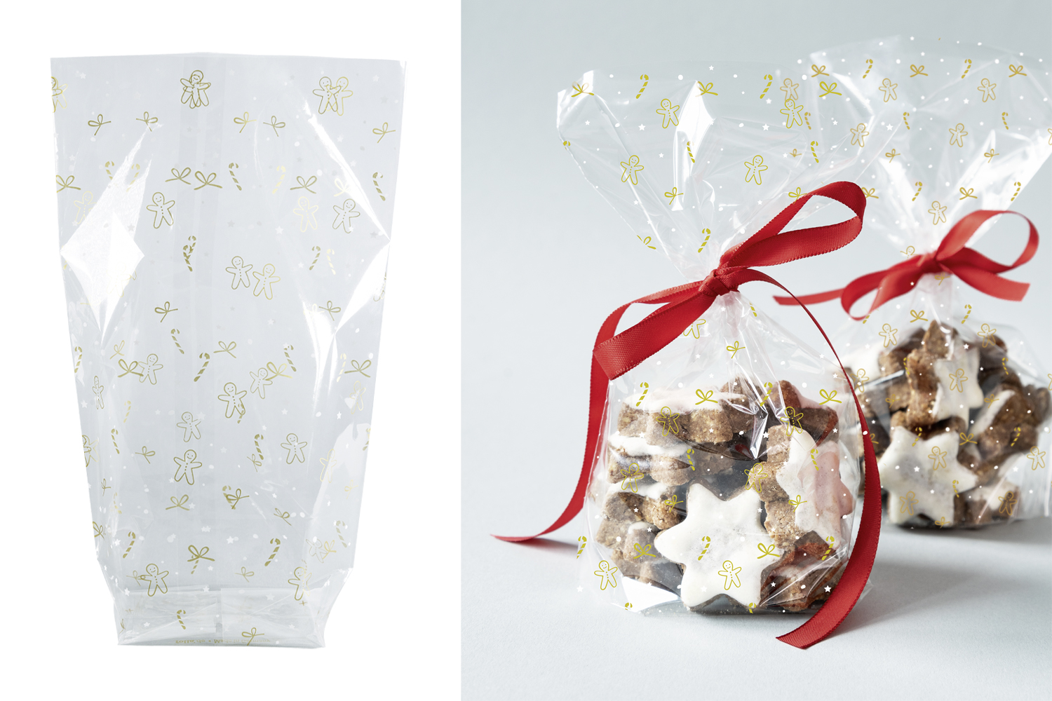 Sachets cristal Noël doré - Papiers cadeaux et sacs - 10 Doigts