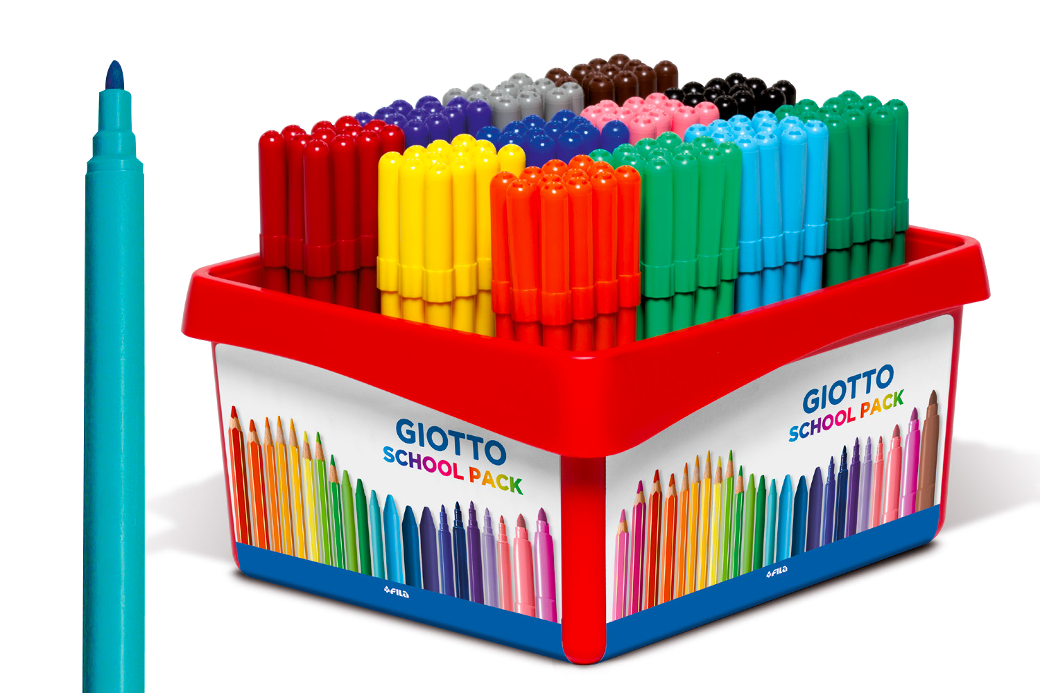 Feutres Giotto Turbo Color - Pointe moyenne - Feutres pointes