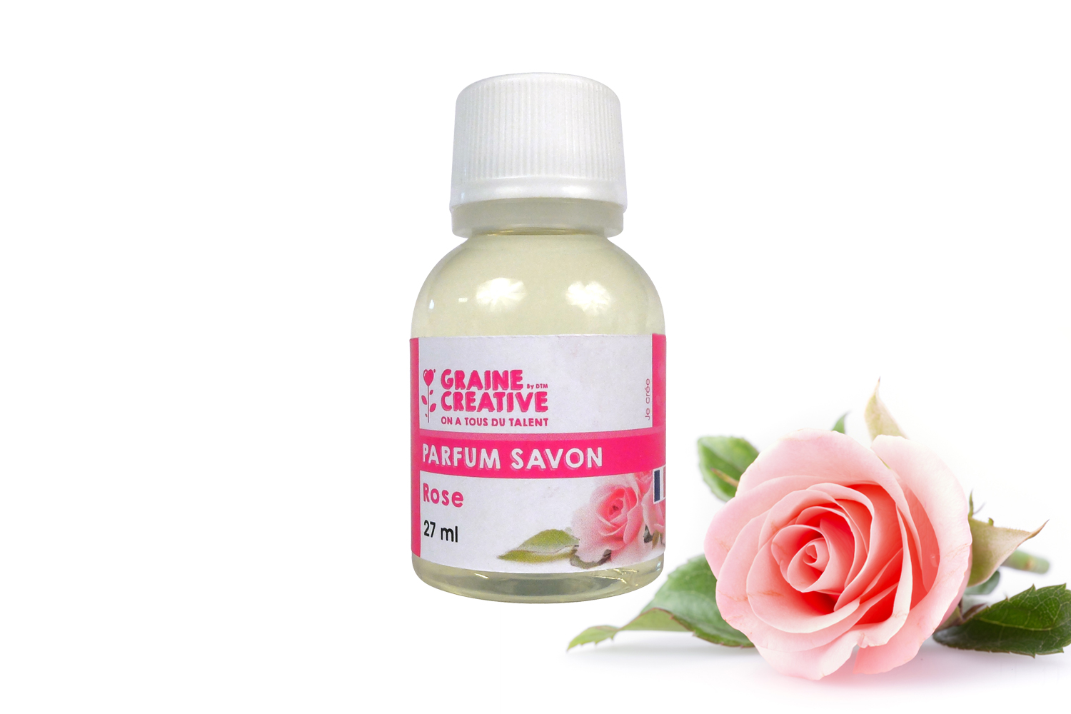 Parfum pour bougie - senteur Rose 27 ml