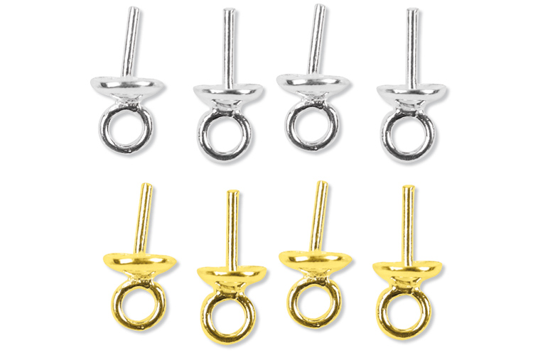LA BOUTIQUE DE KARINE – Set 15 Pendenti Metallici A Campana 6x19 Mm, Colore Argento Chiaro, Per Creazione Gioielli Fai Da Te