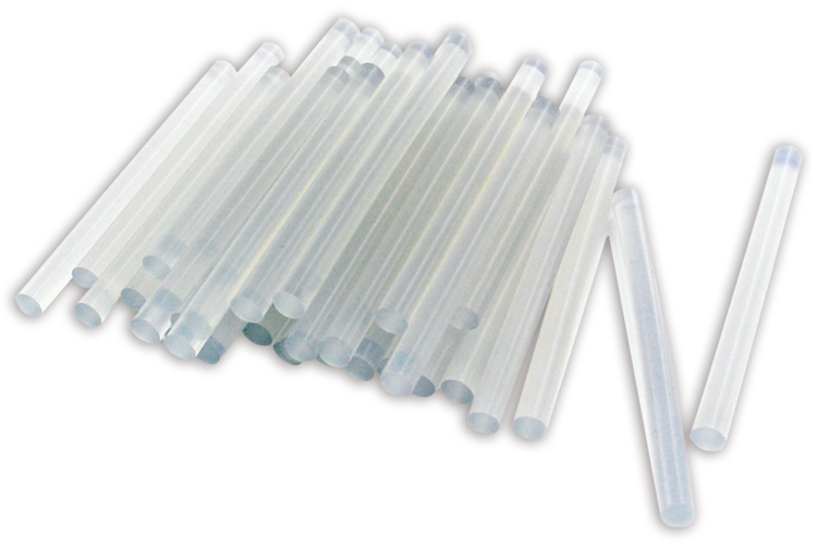 Sachet de 10 recharges de bâtons de colle de transparente classique pour le  pistolet à colle code 39489