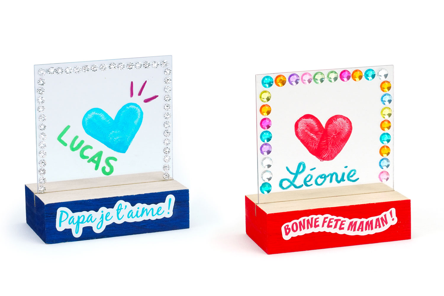 Kit Empreinte Famille, Cadre Souvenir et Plaques en Plexiglas