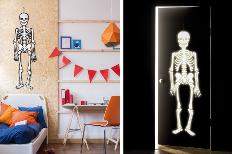 Mobile squelette articulé - Décorations d'Halloween - 10 Doigts