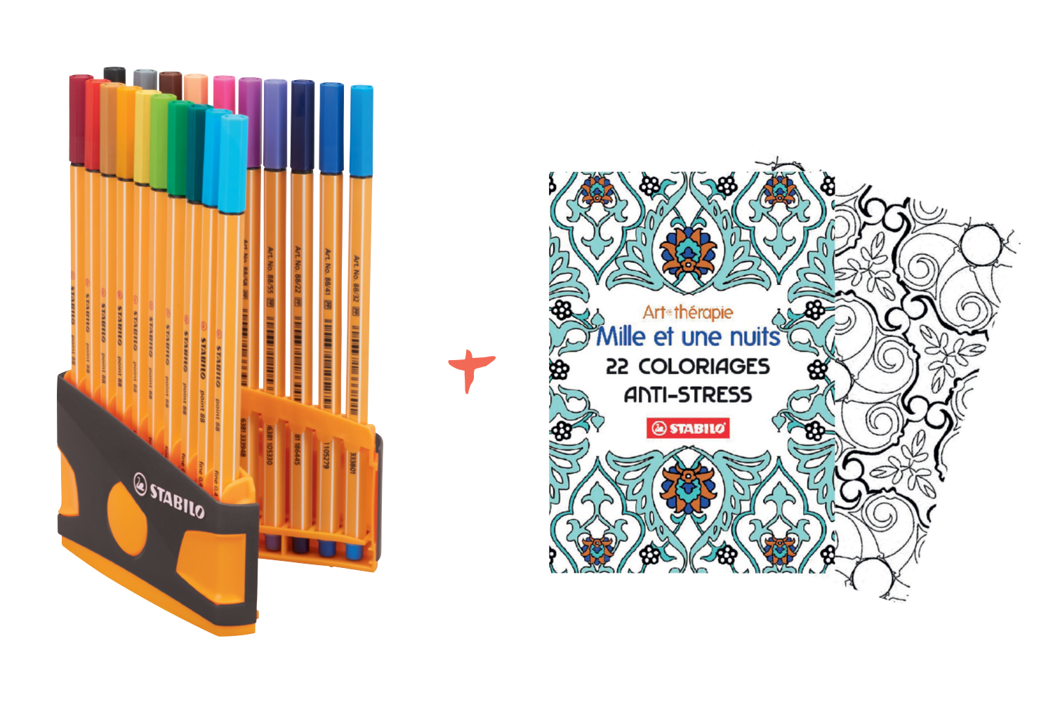 Feutres Stabilo Point 88 Cahier Coloriage Offert Feutres Pointes Fines 10 Doigts