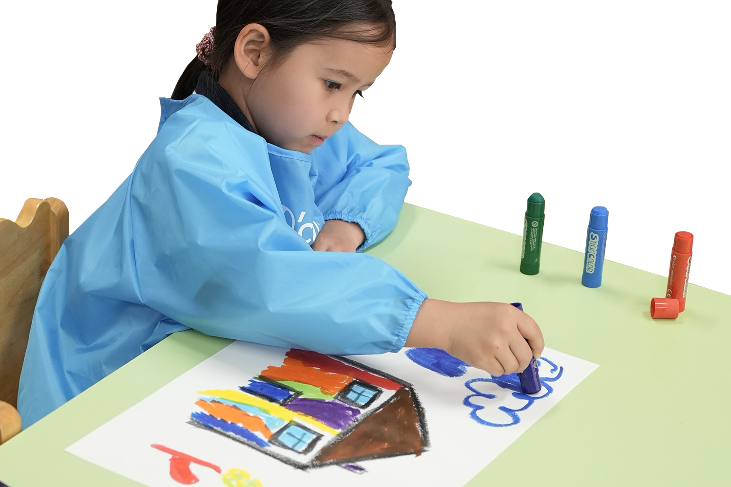 Tablier de peinture pour enfants - Imperméable - Pour enfants - Pour  l'école - Art - Peinture - Cuisine - 2 à 7 ans