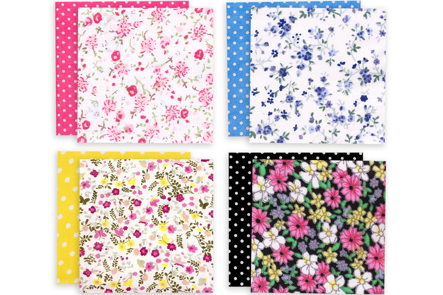 Coupons de tissu en coton (43 x 53 cm) - Imprimés au choix ...