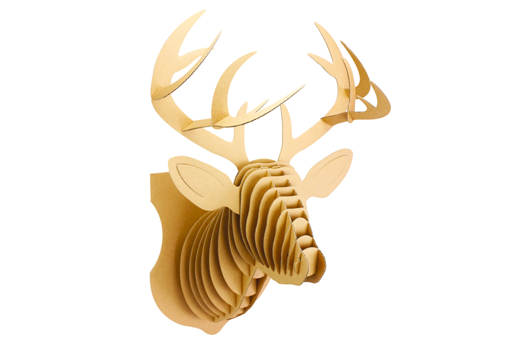 3D Auto Assemblage décoratif montage mural tête de cerf-bois ou acrylique-nº 3