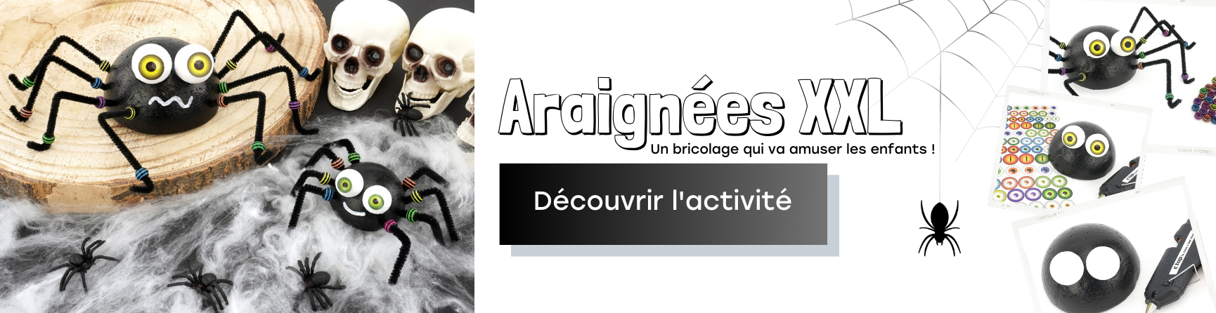 DIY araignée halloween