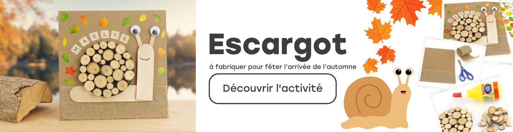 DIY escargot automne