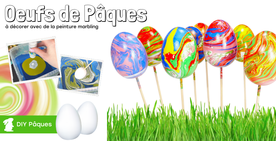 DIY oeuf marbling