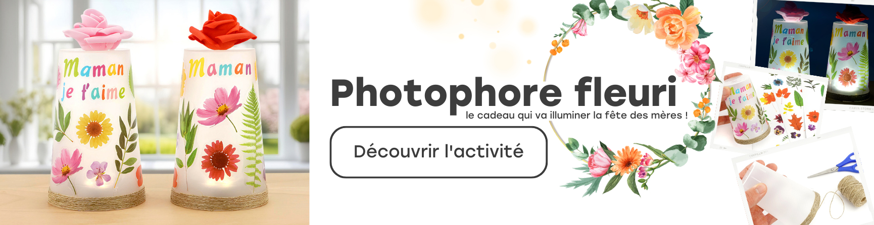 DIY photophore fête des mères