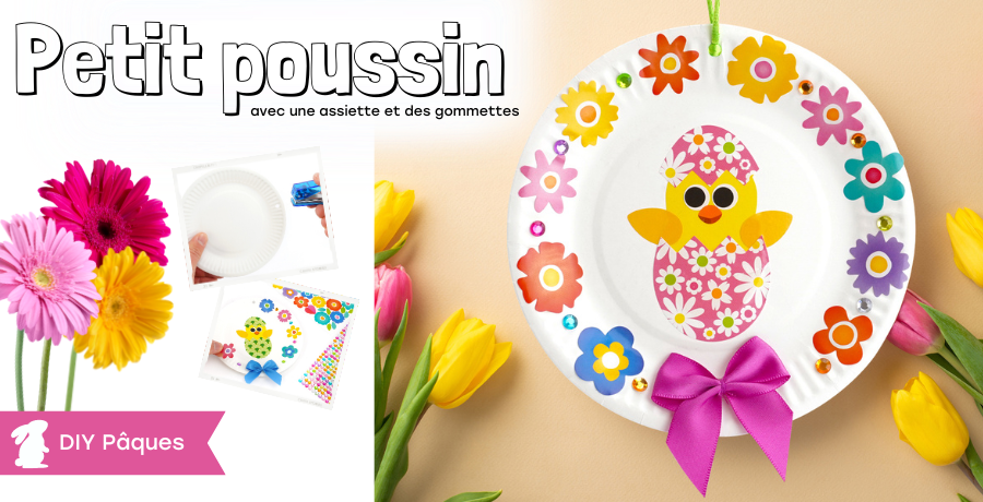 DIY poussin gommettes