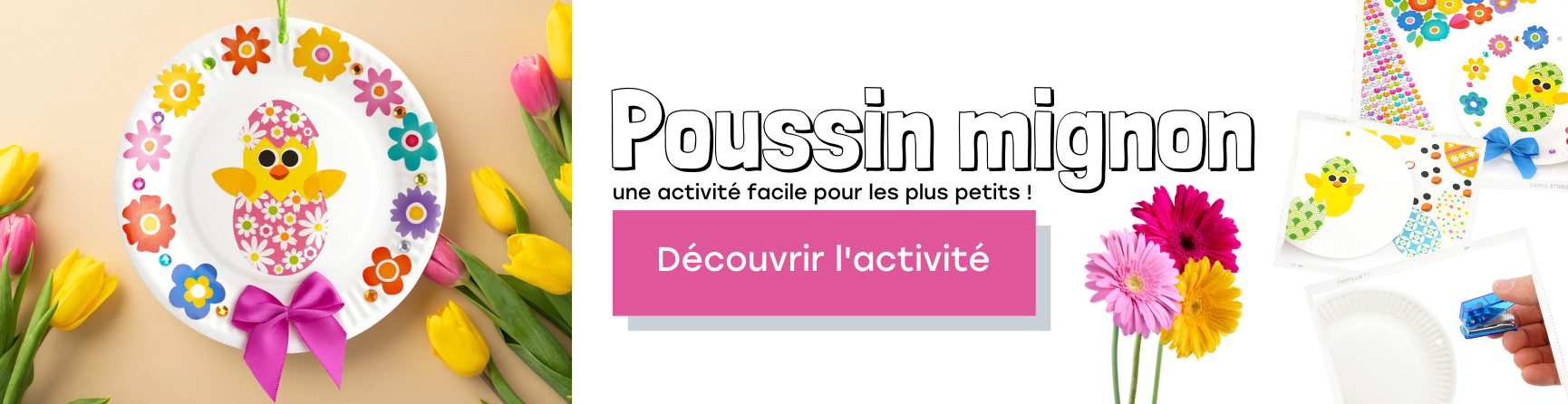 DIY poussin gommettes
