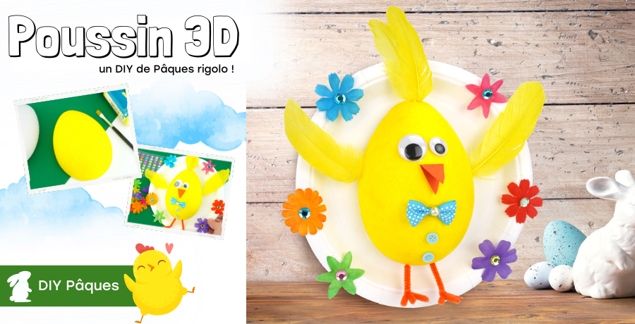 DIY poussin pâques 3D