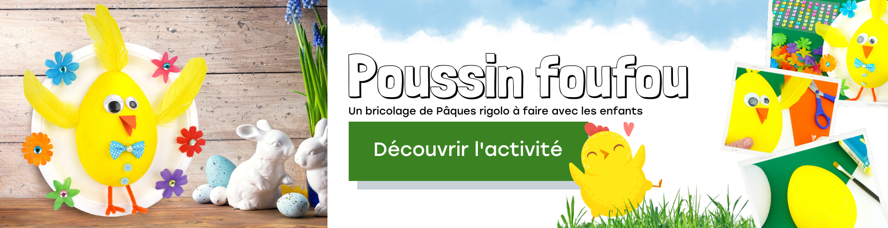 DIY poussin pâques 3D