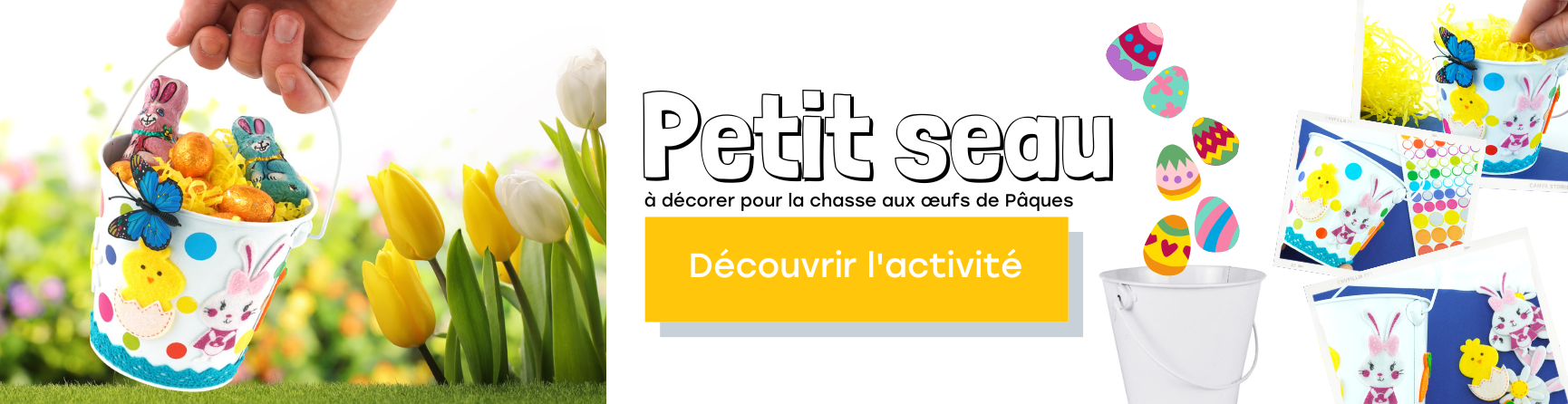 DIY seau chasse aux oeufs Pâques