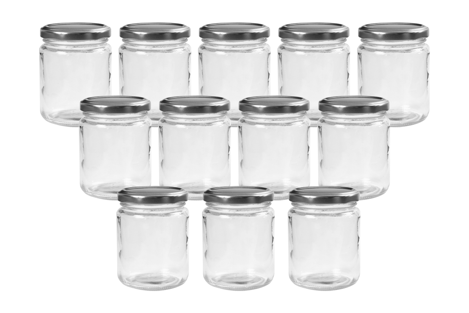 Pot en verre avec couvercle à visser 240 ml Supports en Verre 10