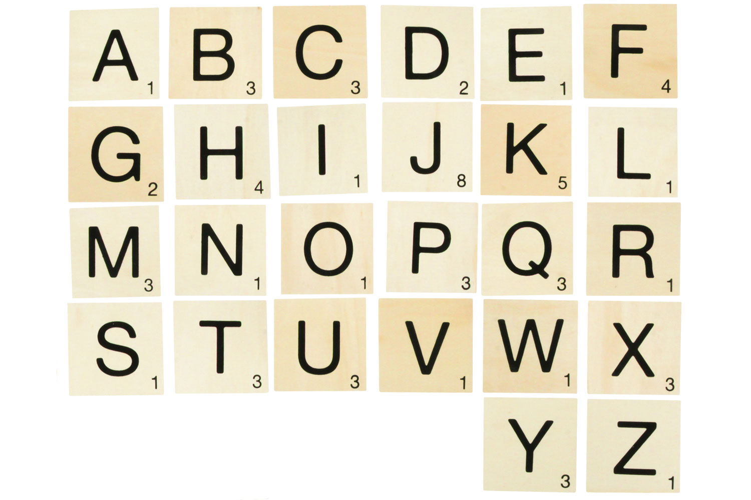 Lettres bois scrabble