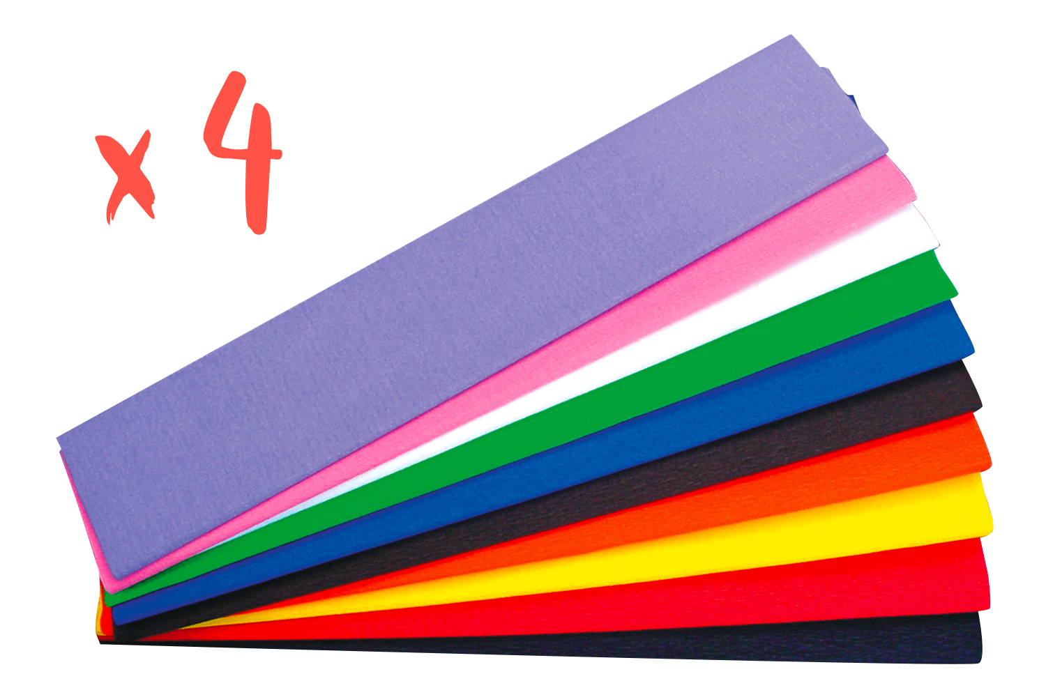 Clairefontaine Papier Crépon Orange - Lot De 10 Feuilles 2x0,50m Pour Loisirs Créatifs