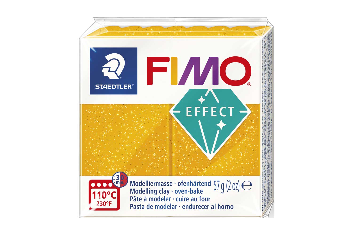 pâte fimo blanc pailleté 57grs soft - Hyperfetes