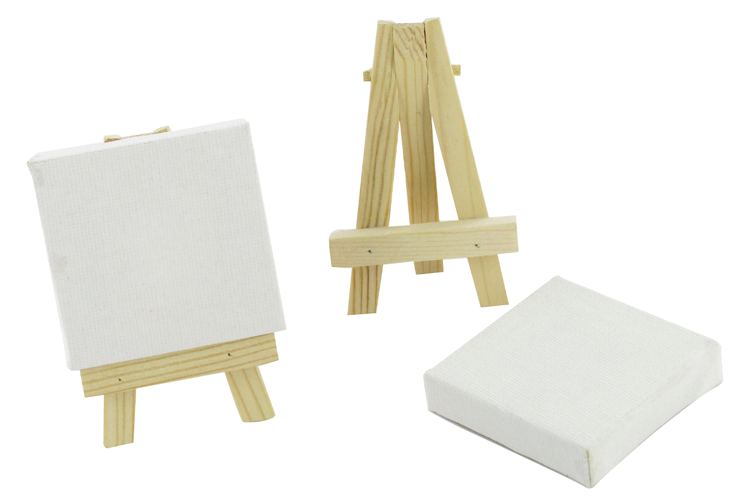 12 Pièces Mini Toiles Avec Chevalets 10x10 Cm - Kit Peinture Idéal Pour Enfants, Débutants Et Décoration