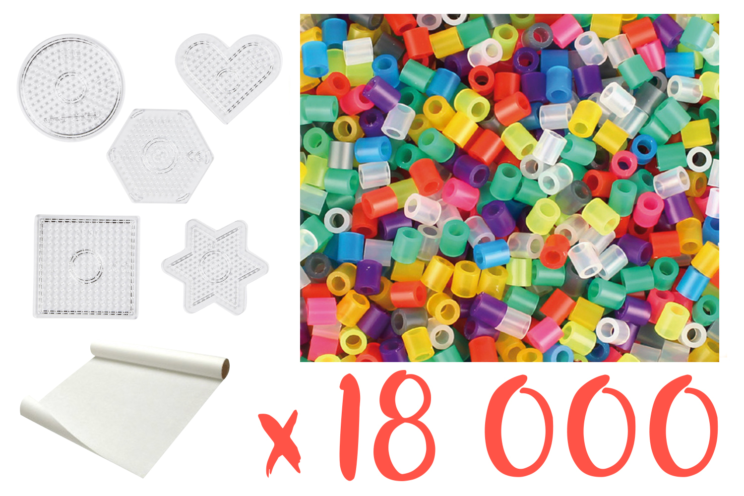 Papier sulfurisé - 2.5 mètres - Accessoires perles à repasser - 10 Doigts