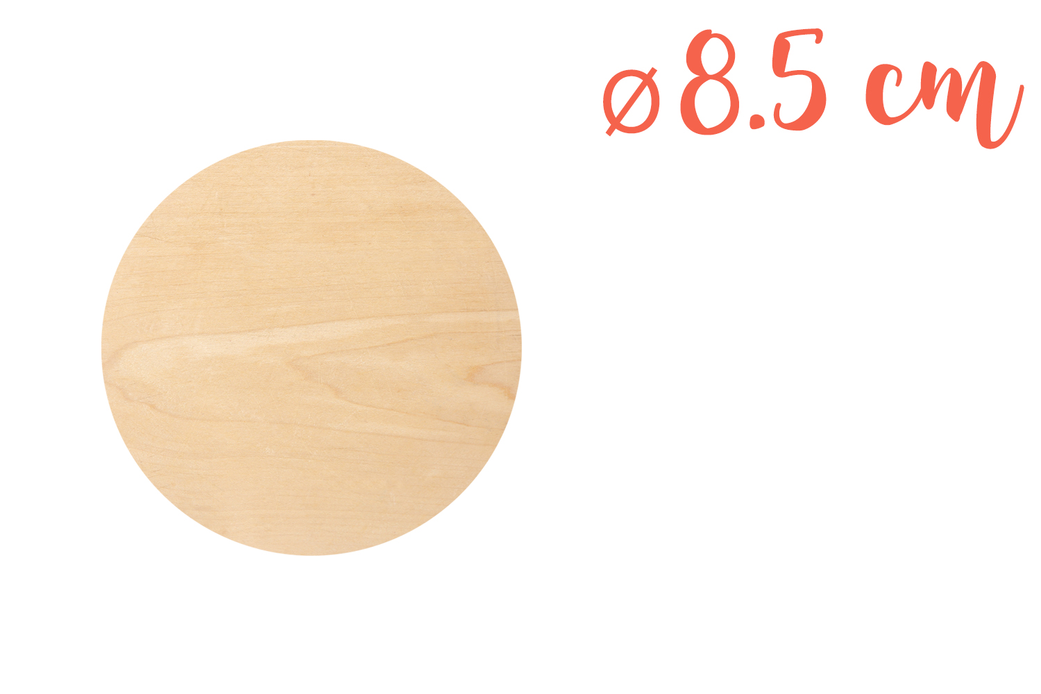 Cercle en bois MDF 3 mm à décorer. Diamètre extérieur 25 cm