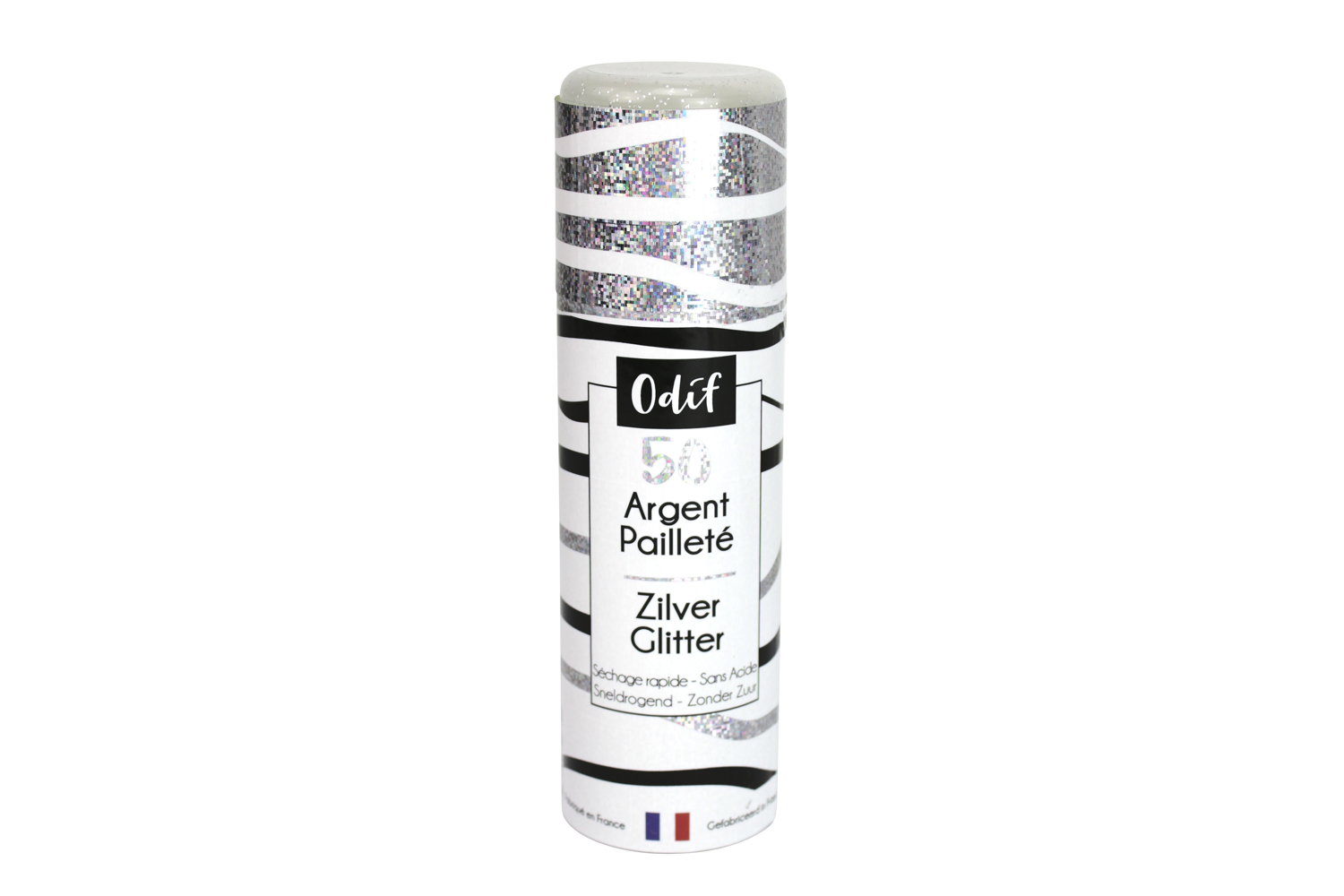 Bombe de vernis pailleté multicolore aérosol protection paillette iridescent