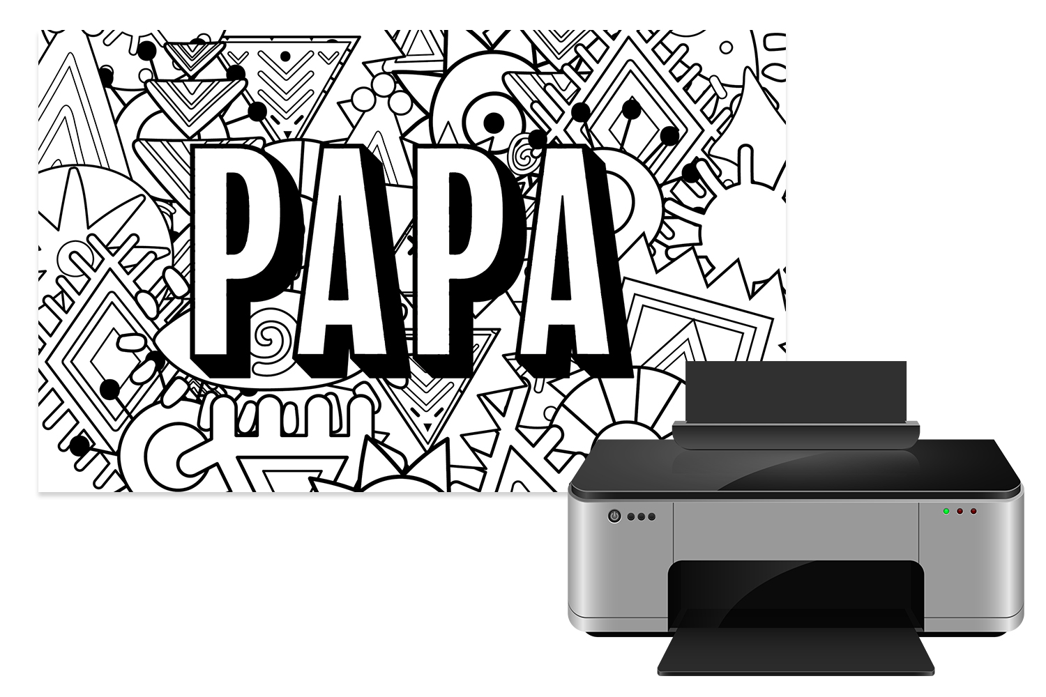 Coloriage PAPA