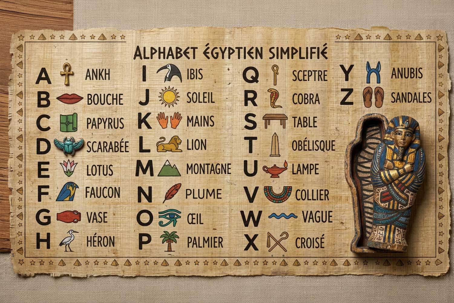 Projet 1 "Le Rébus des Pharaons"