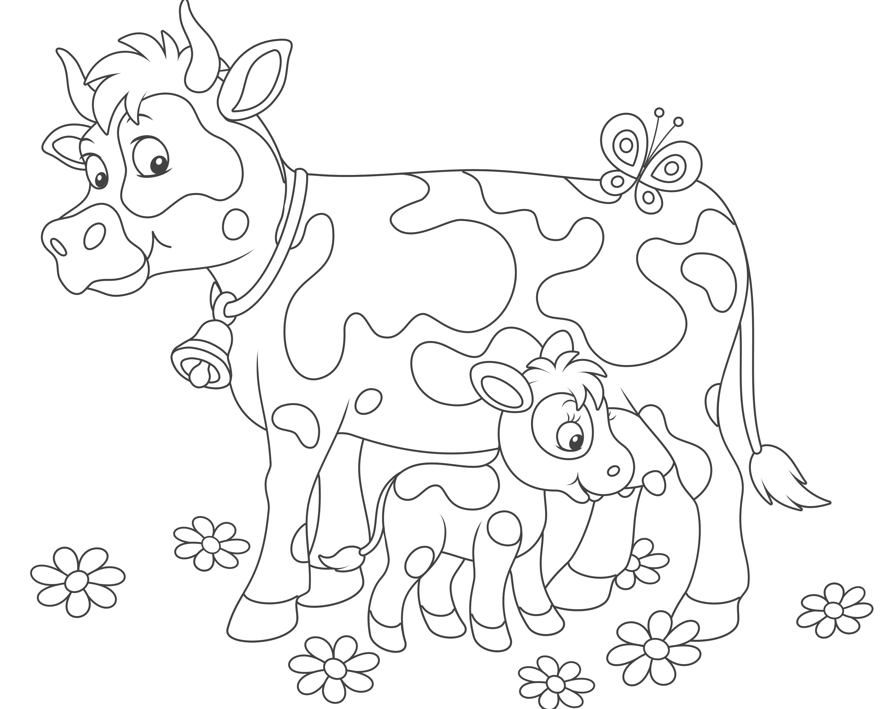 Coloriage animaux de la ferme (2-3 ans)