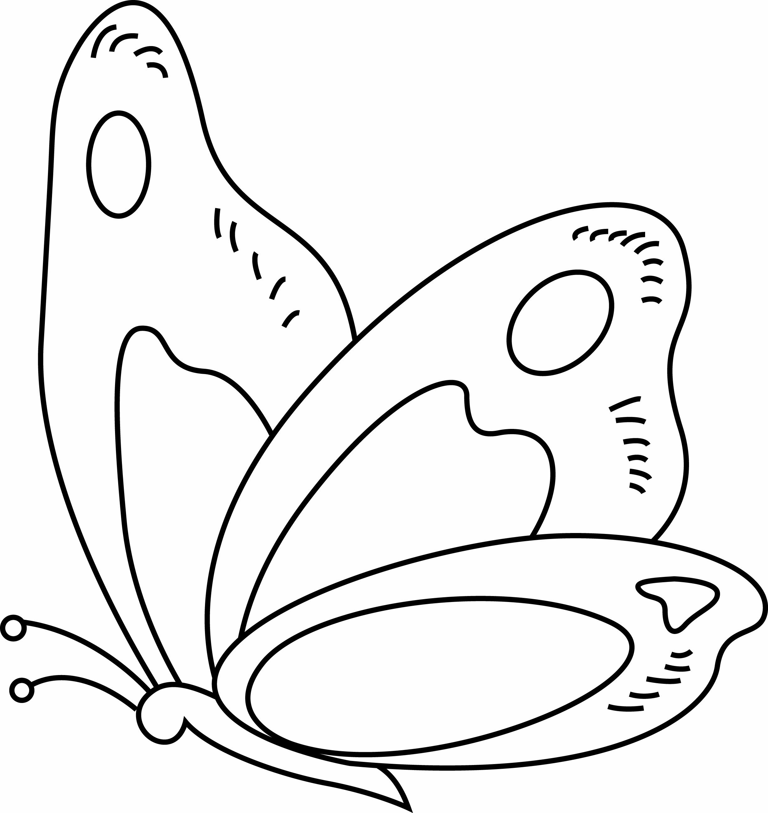 Papillon à Imprimer Format A4 Coloriage - Coloriages animaux : Papillon 13 - 10 Doigts