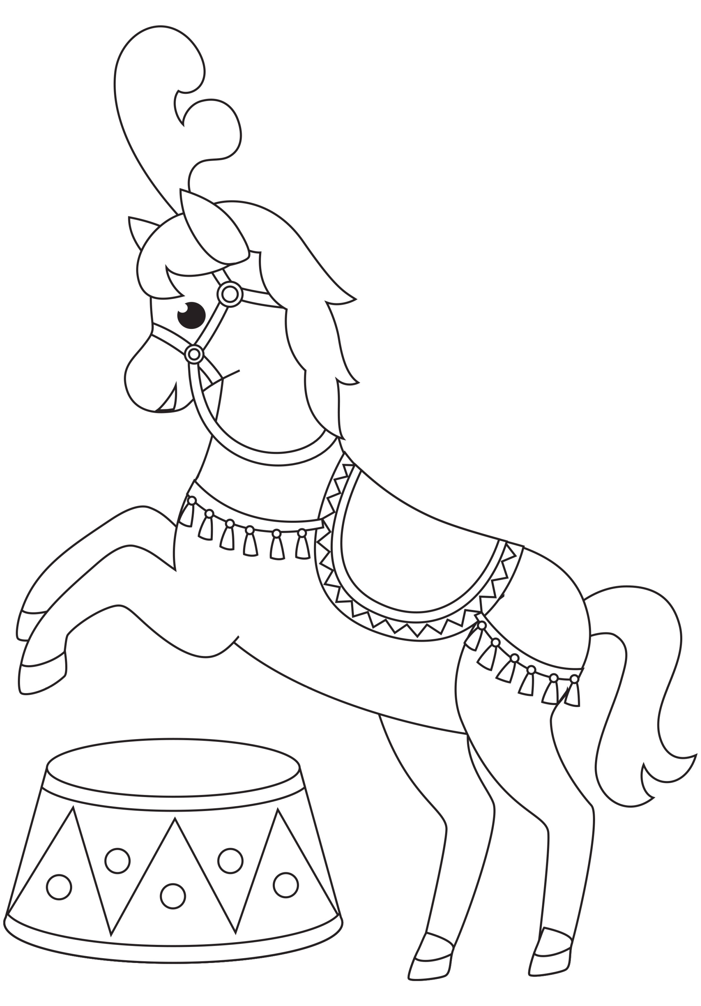 Mots Liés Au Cirque En 7 Lettres Coloriage - Coloriages cirque : Cirque10 - 10 Doigts